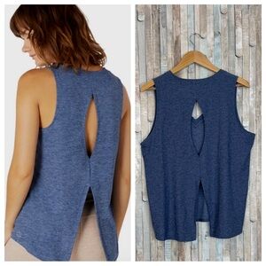 Beyond Yoga XL All About It Cutout Split Back Tank Top Spacedye Featherweight